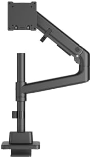 DIGITUS monitor mount – 1 screen – up to 57 inches – 27 kg load capacity – gas pressure spring – for flat and curved monitors – VESA 75x75 100x100 – rotate, swivel, tilt – black