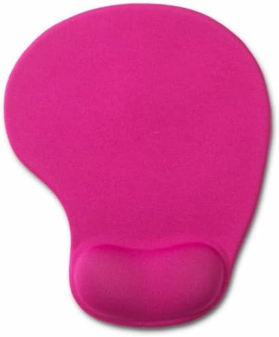 Office Mousepad with Gel Wrist Support - Ergonomic Gaming Desktop Mouse Pad Wrist Rest - Design Gamepad Mat Rubber Base for Laptop Computer -Silicone Non-Slip Special-Textured Surface (06RoseRed)