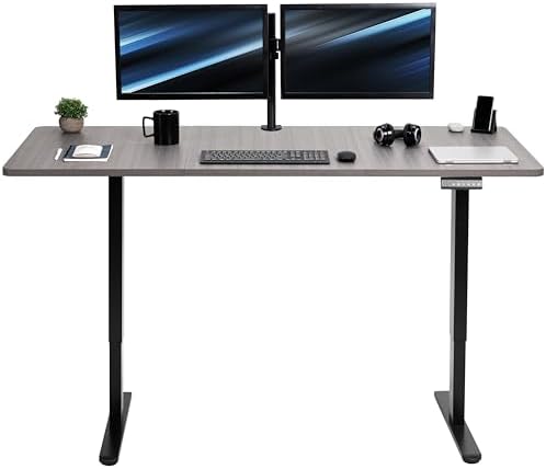 VIVO Dark Gray 71 x 30 in Standing Desk, DESK-KIT-E2B7G