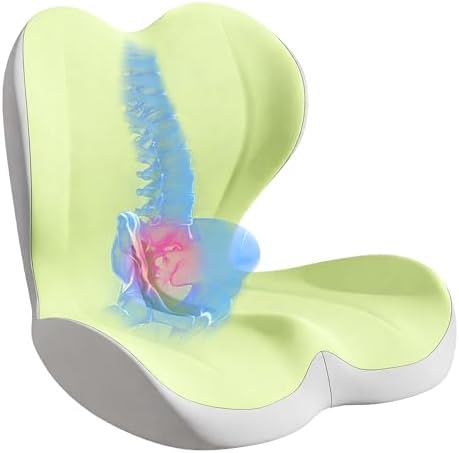 Seat Cushion for Office Chair, Ergonomic Cushion with Lumbar Support Pillow