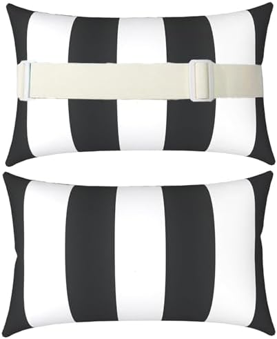 Chaise Lounge Head Pillow Oudoor Patio Pillow with Elastic Strap