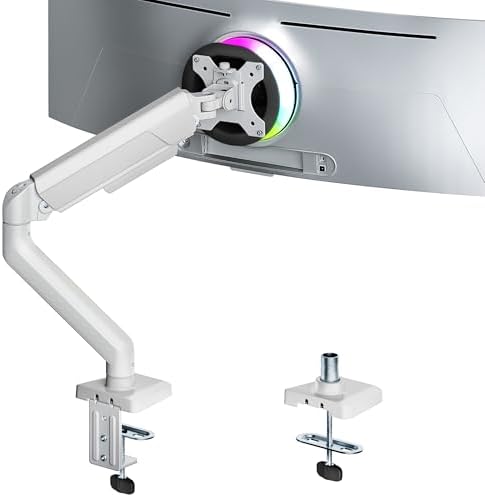 ARES WING 17-40 Inch Heavy Duty Monitor Arm, White