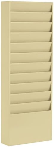 Durham Displays2go Hanging File Folder Rack with 11 Tiered Pockets