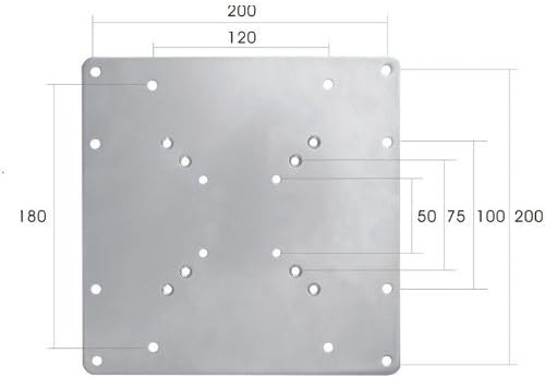 Mount World 1056 VESA 200 x 200 Universal Adapter for Medium Mounts (Adapter can be used for tv from 23" - 42" size)