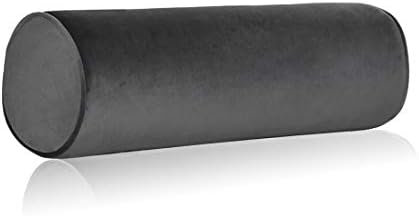 Tinbolunce Memory Foam Roll Pillow for Knee/Leg/Neck - Full Moon Bolster/Round Cylinder Pillow for Sleeping on Side or Back - Removable Cooling Cover Length 18" x 6" Diameter (Dark Gray)