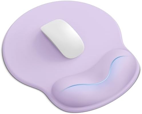 Mouse Pad with Wrist Rest for Desktop Large Ergonomic Mouse Mat(Lavender)