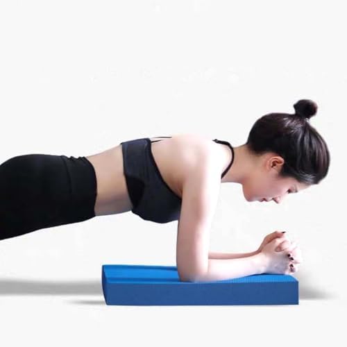 Yoga Knee Pad Foam Balance Pad Physical Therapy Core Balance Disc Extra Thick Non-Slip Exercise Floor Mat for Gym Fitness Stretching Pilate,40×33×5cm,Blue