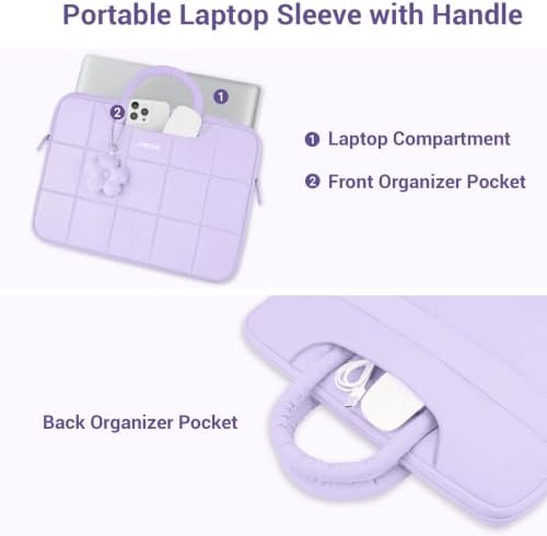 MOSISO Laptop Case 13.3 inch, 13-13.3 inch Laptop Sleeve, Purple