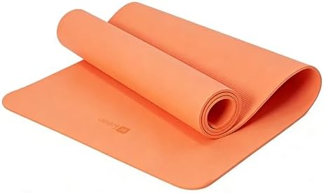 Keep 72" x 24" TPE Yoga Mat Non Slip, 1/4 Inch (6mm) Exercise Mat for Home Workout, Gym, Yoga, Pilates & Stretching with Carrying Strap, Oat White