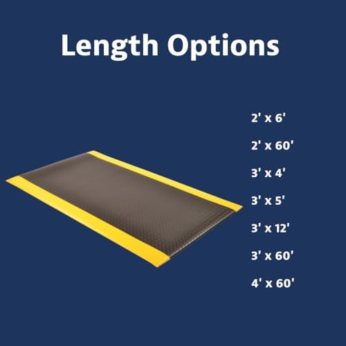 NoTrax 419 Diamond Sof-Tred™ with Dyna-Shield® 4' x 60' x 1/2" Anti Fatigue