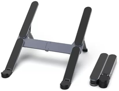 Ventilated Cooling Laptop Stand for Offices and Travel, Grey