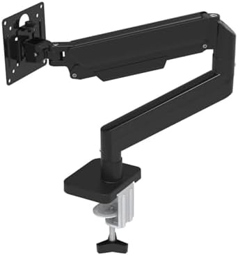 Gas spring full-motion desktop clamping 17-32 inch LCD LED monitor stand arm with a load capacity of 2-10 kg(Black)