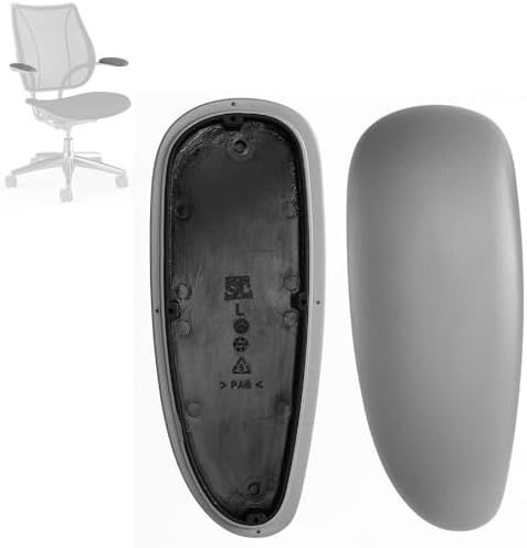 MingYi.office Arm Pads Caps Replacement for Humscale Liberty Office Chair, for Fixed and Height Adjustable Arm in Grey Color 2PCS (1-Pair). (Fixed-Grey)