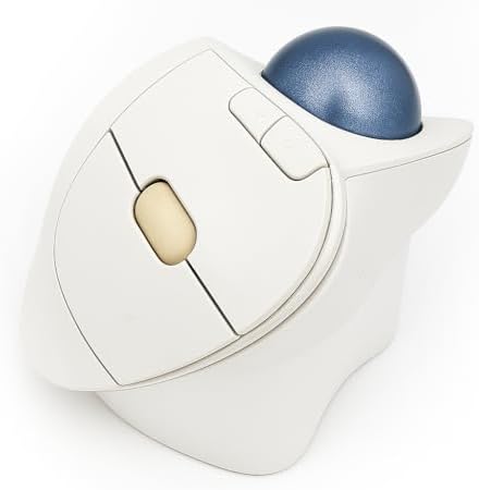 Ergonomic Base/Stand Adjustment, Base Riser Compatible with Logitech Ergo M575 (White and Black) (White)