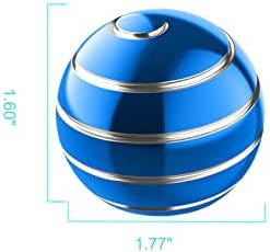 Kinetic Fidgets Desk Toy ADHD Stress Relief 1.77in Blue Silver