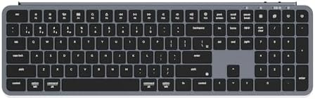 Keychron B6 Pro Ultra-Slim Full-Size Wireless Keyboard - Space Gray