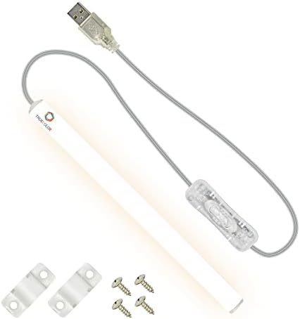 TrueColor USB LED Under Cabinet Light Bar, Frosted Cover, 8 in, Soft White