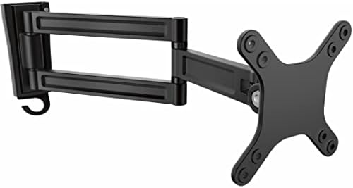 StarTech Monitor Wall Mount 13in to 34in, 33.1lb/15kg, Dual Swivel, Black