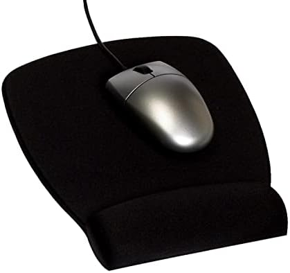 3M Antimicrobial Foam Mouse Pad with Wrist Rest, 8.62 x 6.75, Black