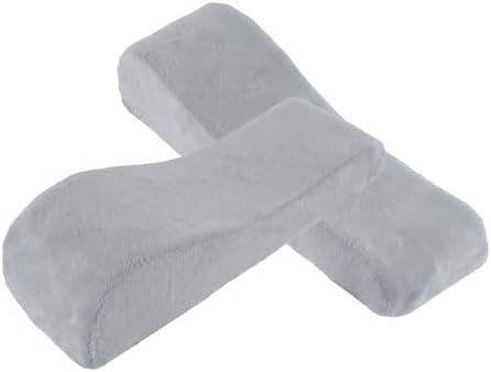 Memory Foam Armrest Pads Ergonomic Cushions for Desk Chairs (Grey)