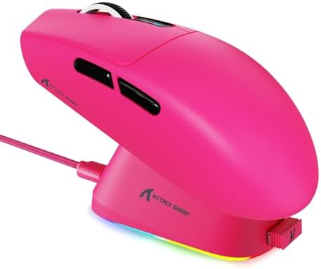 ATTACK SHARK G3 PRO Tri-Mode Wireless Gaming Mouse with RGB Charging Dock