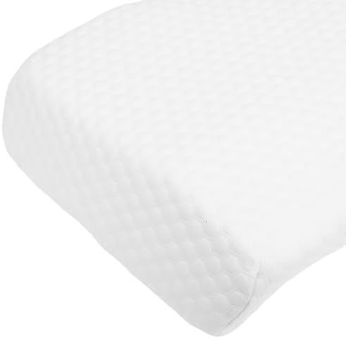 Cervical Neck Pillow, Memory Foam Ergonomic Cervical Neck Support Sleeping Pillow Slow Rebound with Washable Cover, Four Zones for Side Back Stomach Sleepers (White 52 * 30 * 10) (White 52 * 30 * 10)