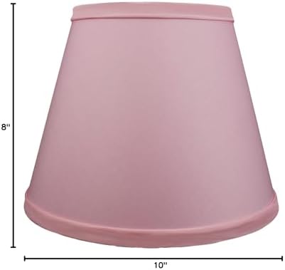 FenchelShades.com Lampshade 6" Top Diameter x 10" Bottom Diameter x 8" Slant Height 6x10x8" with Spider Attachment Diameter 0.4 Inch for Lamps with a Harp (Linen Peony)