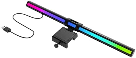 Low Glare Asymmetrical LED Desk Lamp with Flexible Clamp Design 36cm Light for Screen Top Mount and Eye Computer Screen Light