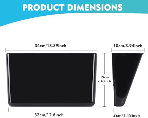 EASEPRES 8 Pack Black Plastic Single Pocket Hanging File Organizer, Wall Mount Paper Mails Magazines Holder, Mounted Folder Bins for Office School and Home, 12.99x4.13x7.48 inches