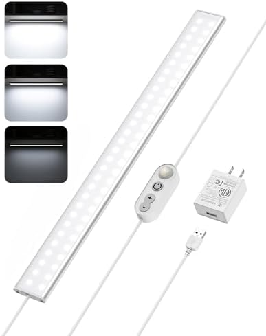 ASOKO 16" Motion Sensor Dimmable Led Under Cabinet Light Cool White