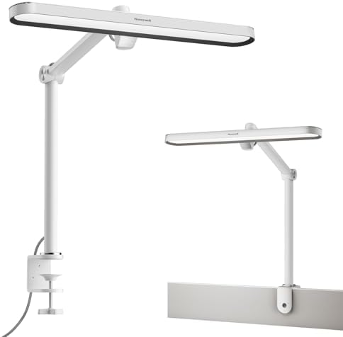 Honeywell 05B02 LED Desk Lamp with Clamp, Task Lamp for Home Office