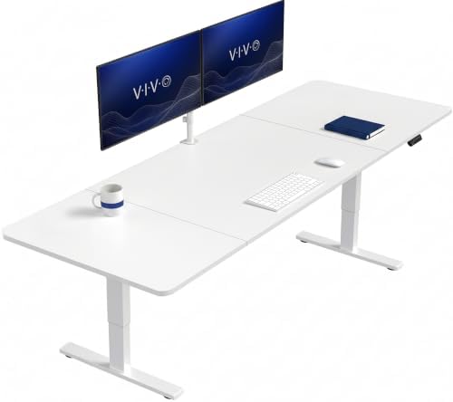 VIVO White 83 x 30 in Standing Desk, DESK-KIT-1W8W