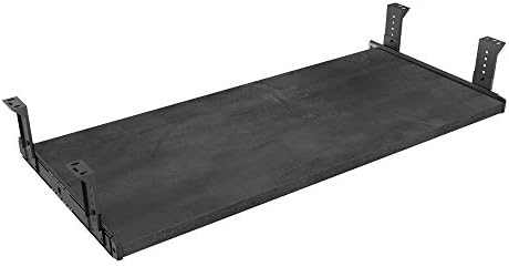 FRMSAET Slide Out 20/24/30 inch Keyboard & Mouse Tray (30 in, Black Rock)