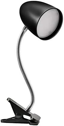 E ENERGETIC LIGHTING Clip on Light for Bed, Non-Dimmable Clip on Reading Light for Bed, 4000K Cool White, 3.5W 240 LM Desk lamp with clamp, Eye Protection, ETL Listed, Black
