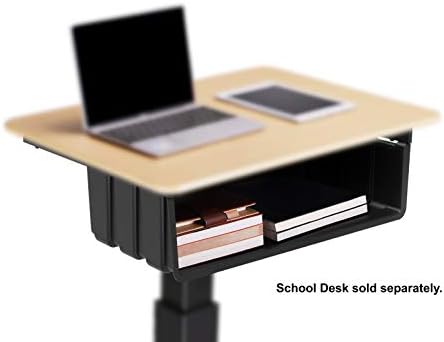 Rocelco Book Box for 28" Height Adjustable Mobile School Standing Desk (R MSD-BB)