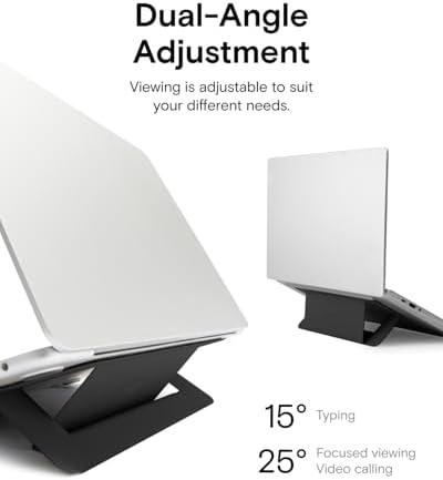 MOFT Airflow Adhesive Laptop Stand, Slim & Portable Laptop Riser for Work