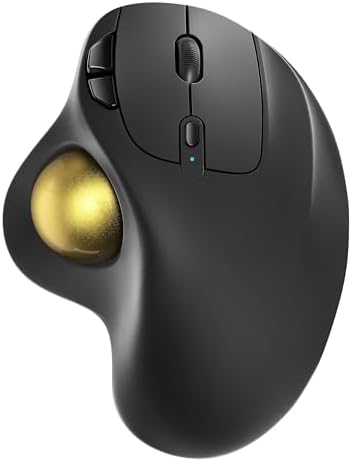 Nulea M501 Wireless Trackball Mouse Ergonomic Thumb Control, 4 DPI Levels