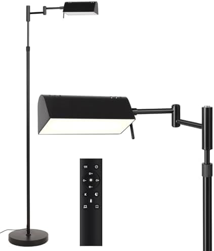 SUNMORY Dimmable LED Pharmacy Floor Lamps, 16W/1500LM Bright Reading Lamp