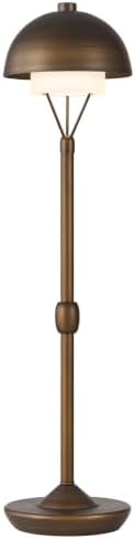 Cordless Modern Desk Lamp, Rechargeable Battery, Brown Bronze