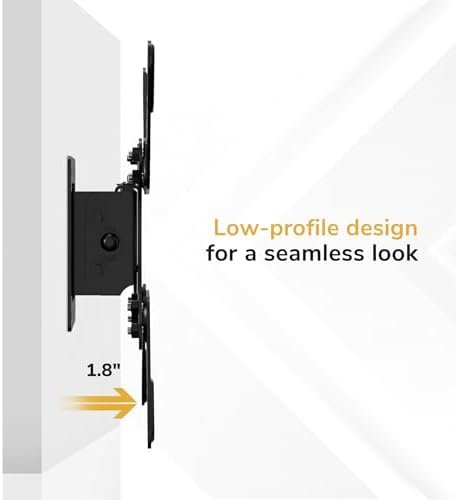 Mount-It! Tilting TV Wall Mount for 24-43 Inch TVs Low Profile