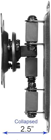 Cheetah TV Monitor Wall Mount for 12-49 Inch TVs up to 40lbs VESA 100x100mm, with 10ft HDMI Cable, TouchAdjust- Simply Grab, Adjust, Release Full Motion Swivel Tilt Bracket, Low Profile & Extends 15"
