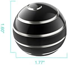 Kinetic Fidgets Desk Toy ADHD Stress Relief 1.77in Black Silver