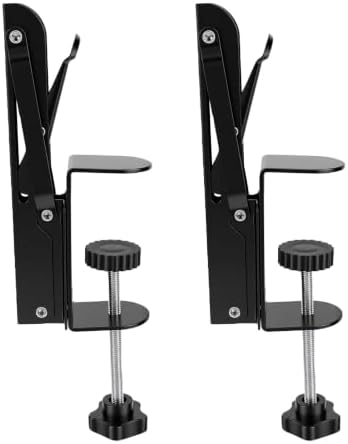 Clamp On Desk Keyboard Tray Support Bracket, Heavy Duty Steel