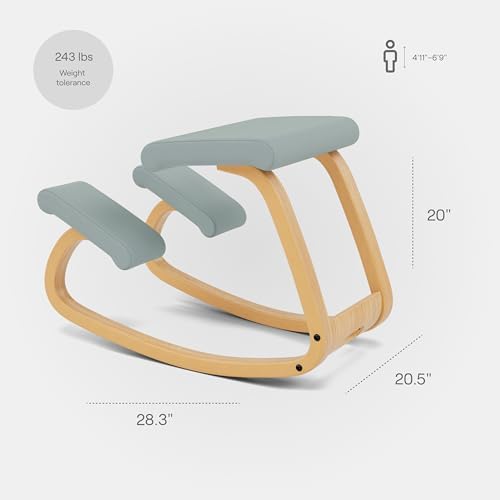Varier Ergonomic Kneeling Chair, Rocking Knee Stool for Home Office Desk