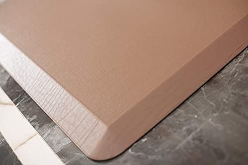 Mabel Home Anti Fatigue Floor Mat- 3 Size(20x32 & 20x39 & 24x70),16 Colors - Standing Desk Mat-Kitchen Floor Mat-Stain ResistantHome Non-Slip Bottom, Extra Soft (Brown, 24" x 70")