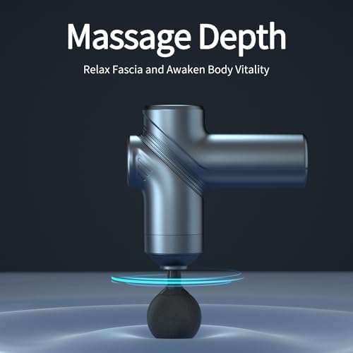 LEERCON Massage Gun Deep Tissue Mini Muscle Massager for Pain Relief, Blue