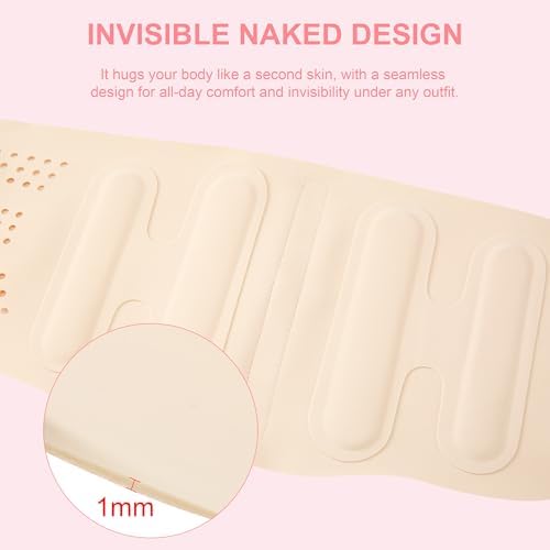 RANDY SUN Ultra Thin Lumbar Support, Light Beige, L/XL (Waist:33"-38")