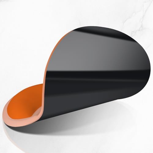ITNRSIIET Ergonomic Mouse Pad with Comfort Gel Wrist Rest, Non-Slip PU Base, Smooth Textured Surface, Reduces Hand Fatigue & Wrist Pain, 8.7 x 7.2 Inch for Office Gaming Home, Peach