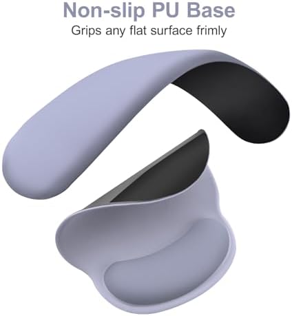 MOSISO Wrist Rest for Mouse Pad Set, Large Gaming Deskpad, Lavender Gray