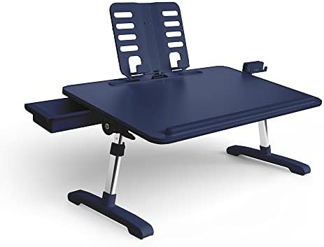 Limitless TotalDesk Portable Workstation and Lap Desk with Adjustable Height & Tilt (Navy)